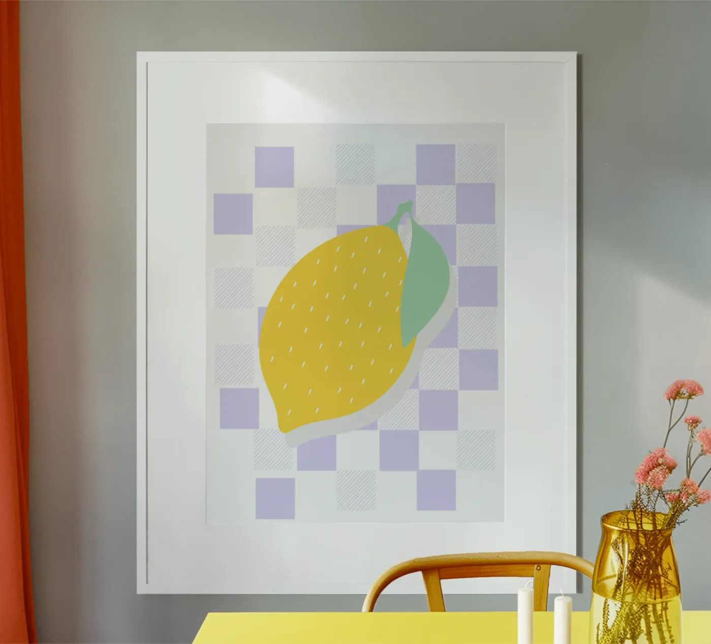 FRESH LEMON poster by natural neutral