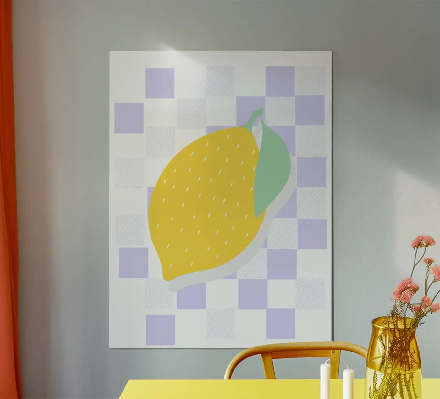 FRESH LEMON poster by natural neutral