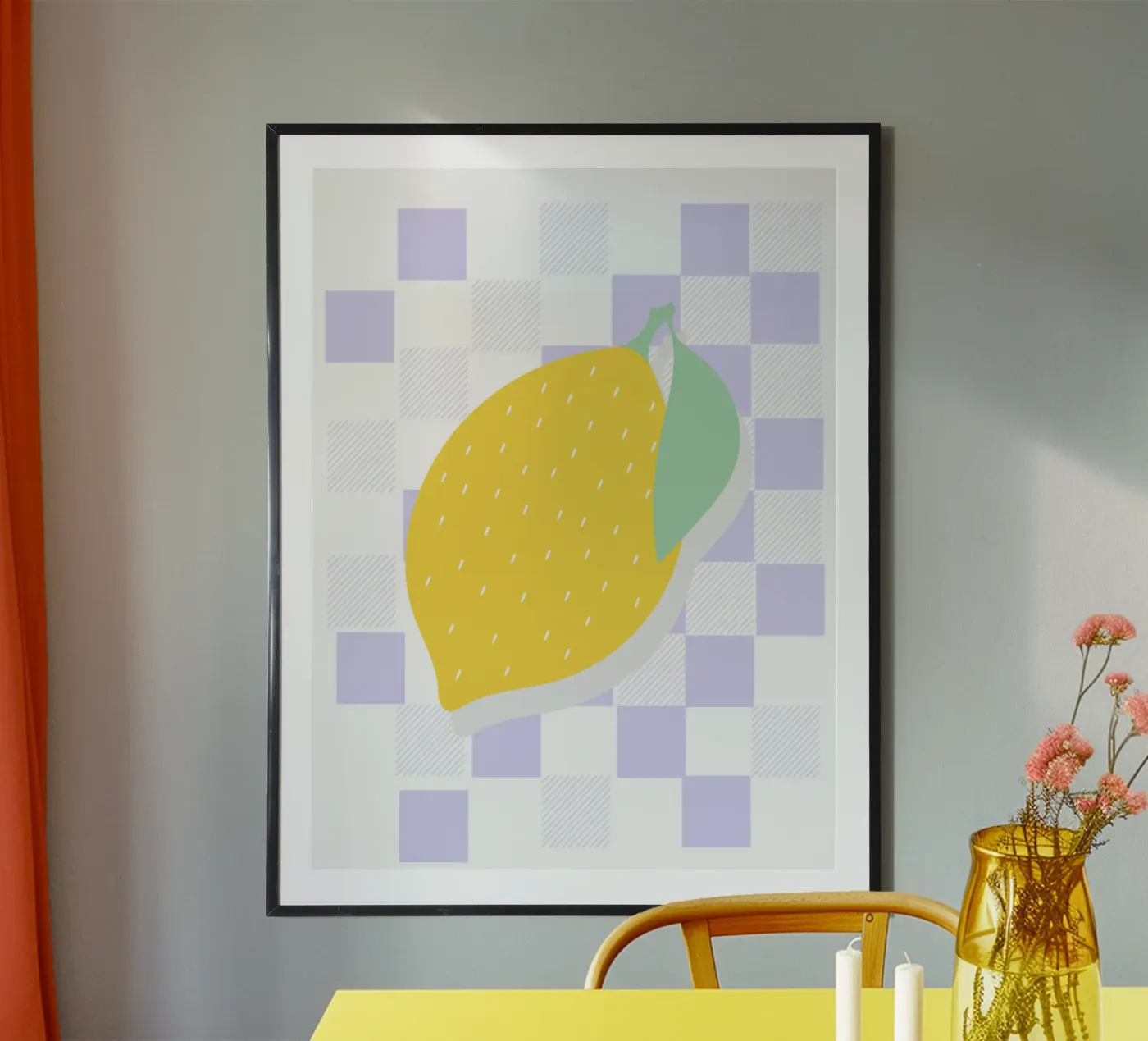 FRESH LEMON poster by natural neutral