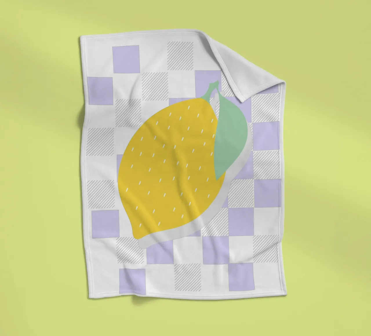FRESH LEMON coperta in pile da natural neutral