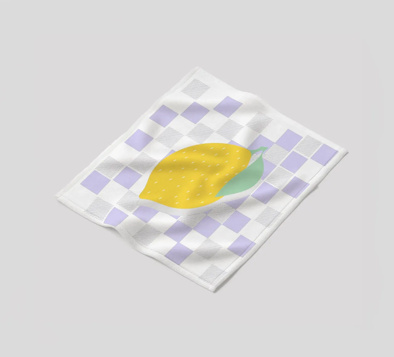 FRESH LEMON coperta in pile da natural neutral