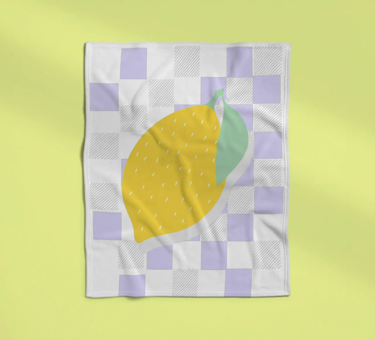 FRESH LEMON coperta in pile da natural neutral