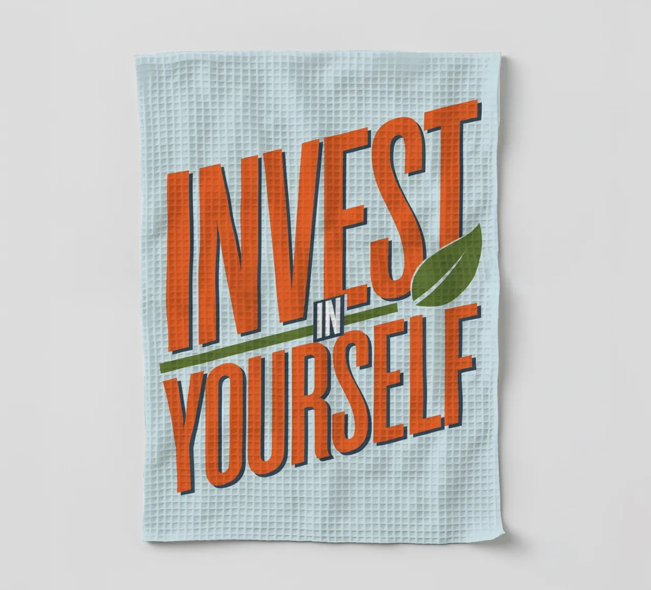 INVESTITE IN VOI STESSI canovaccio da cucina da logic