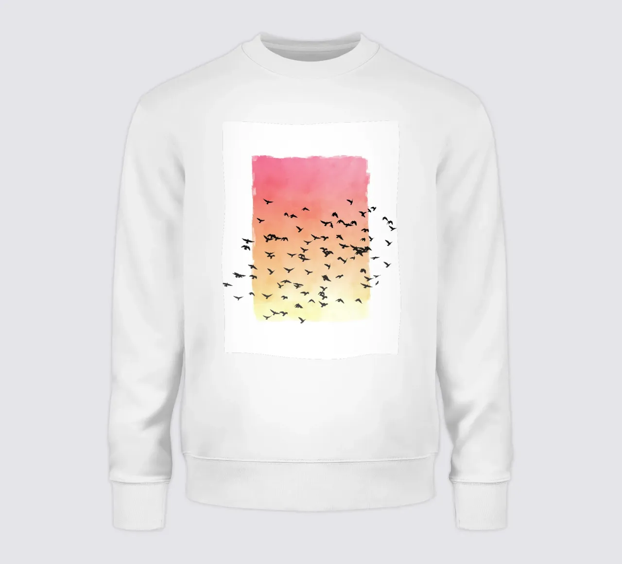 Sunset with birds felpa da apoloprints