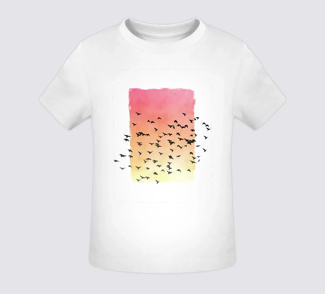 Sunset with birds maglietta neonato da apoloprints