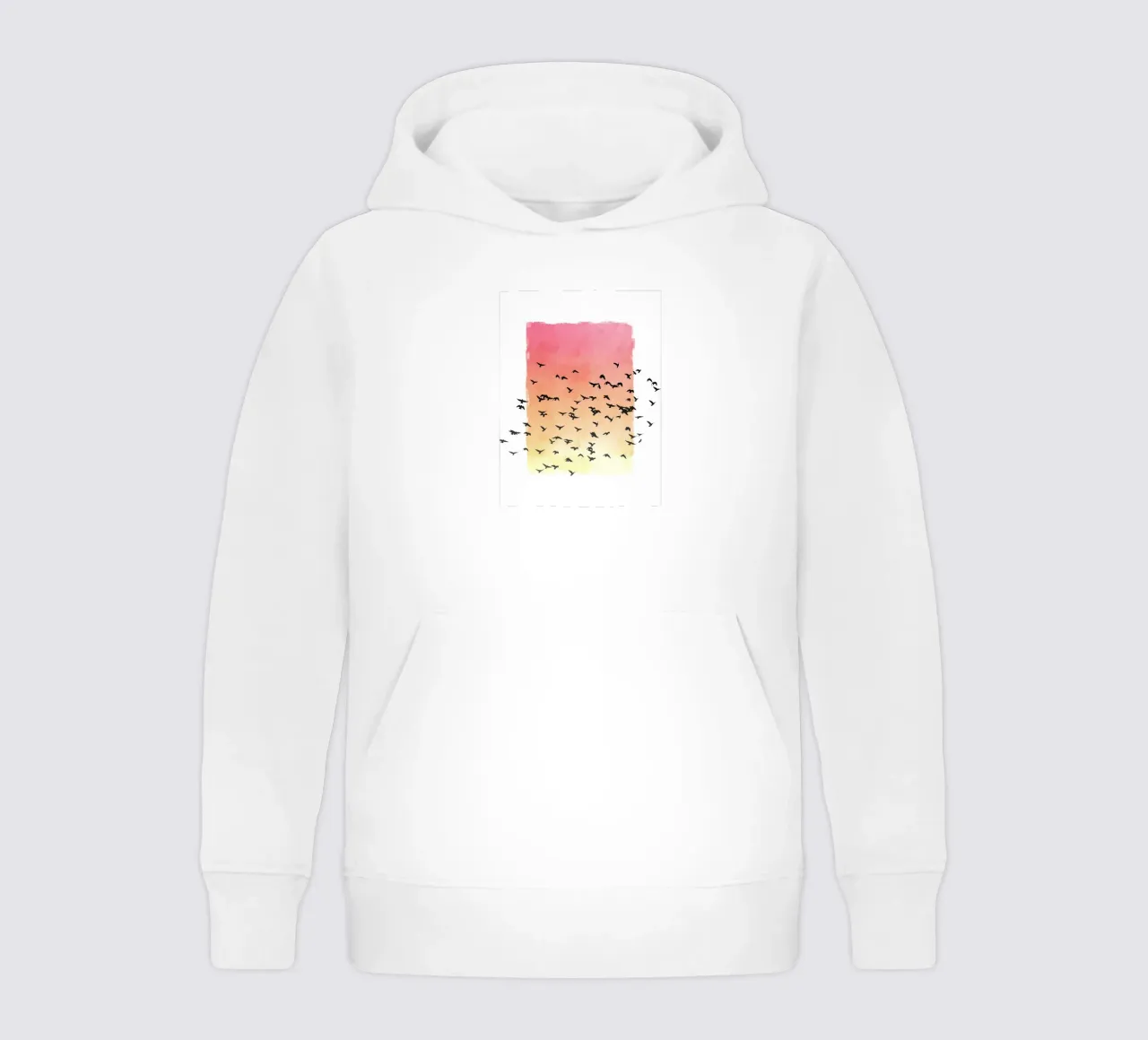 Sunset with birds felpa bambino con cappuccio da apoloprints