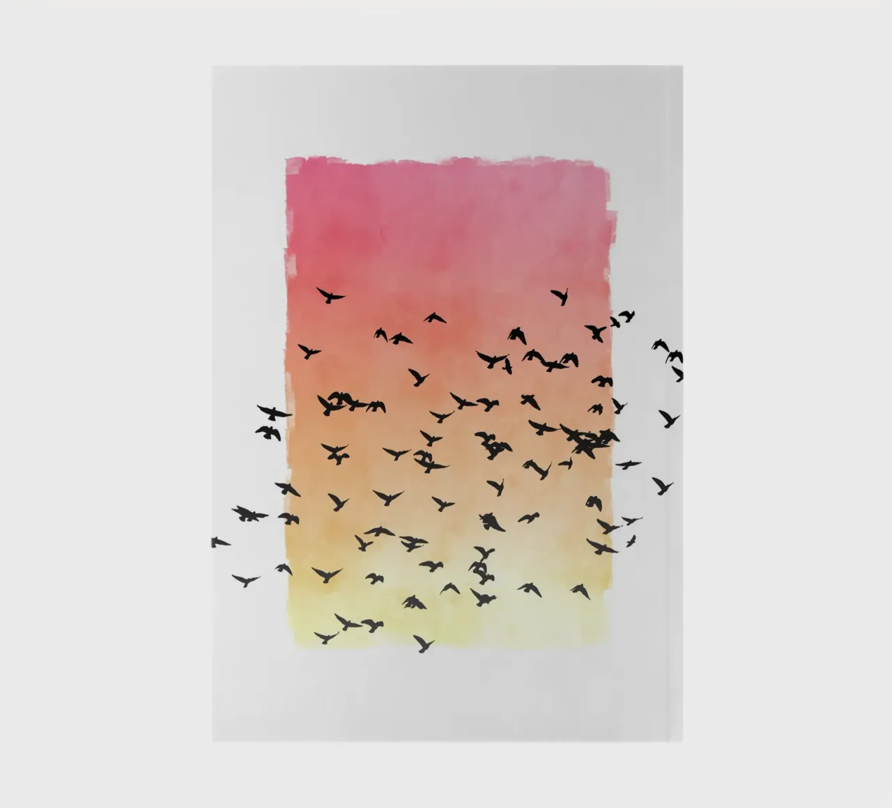Sunset with birds notebook by apoloprints