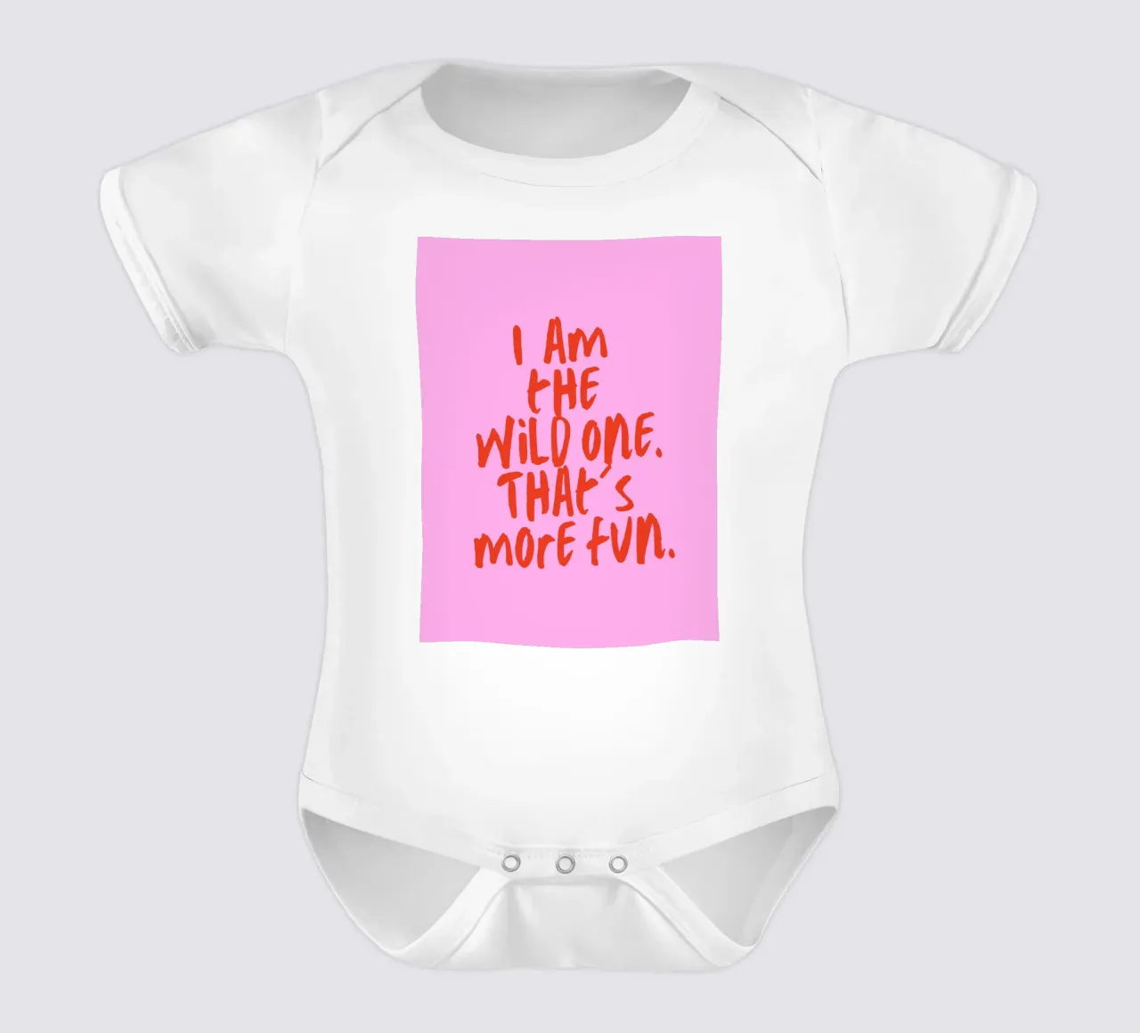 I am the wild one body neonato maniche corte da Ohkimiko