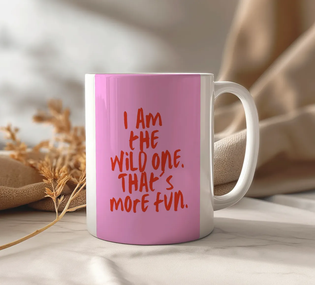 I am the wild one tazza in ceramica da Ohkimiko