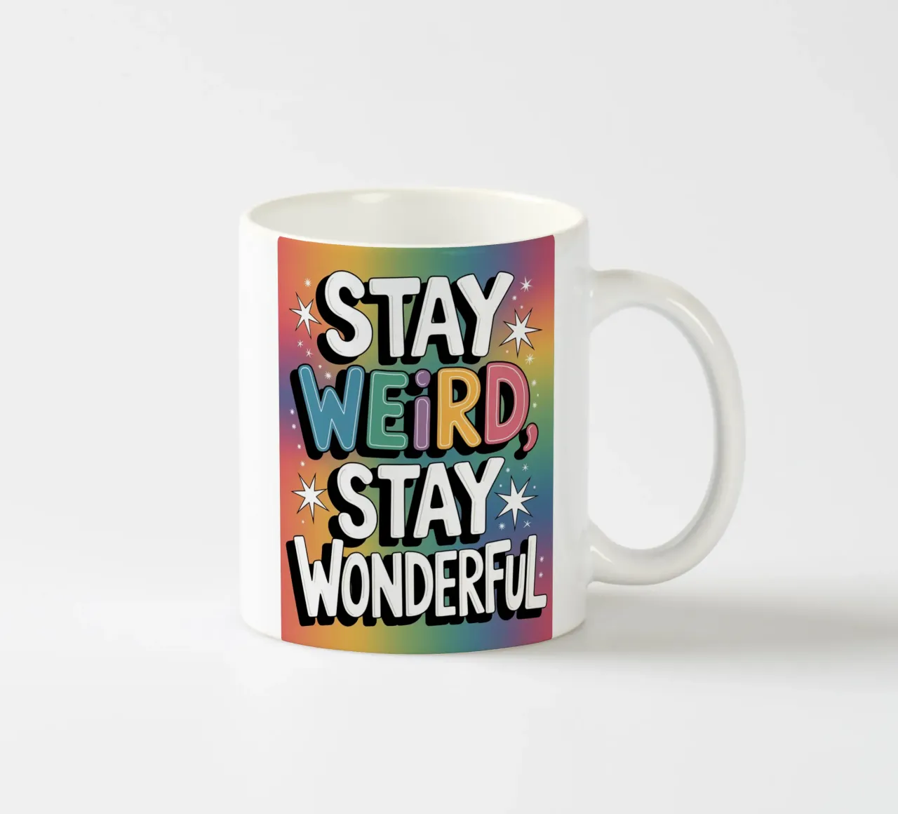 BLEIB SELTSAM, BLEIB WUNDERBAR Keramik Tasse von logic