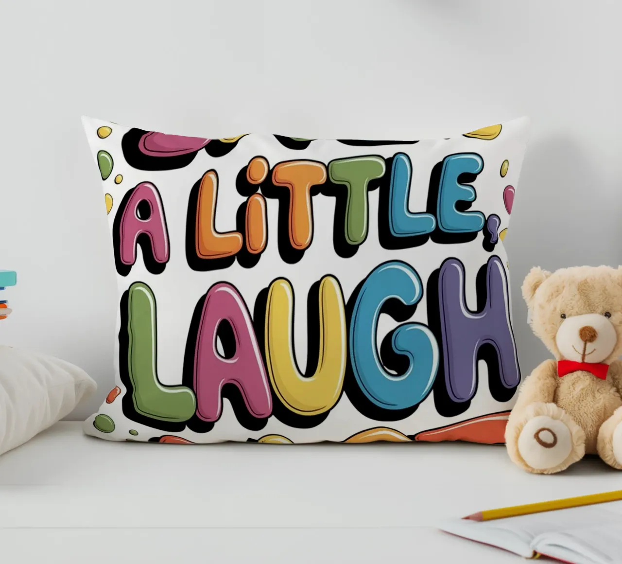 VIVERE UN PO', RIDERE MOLTO cuscino da logic