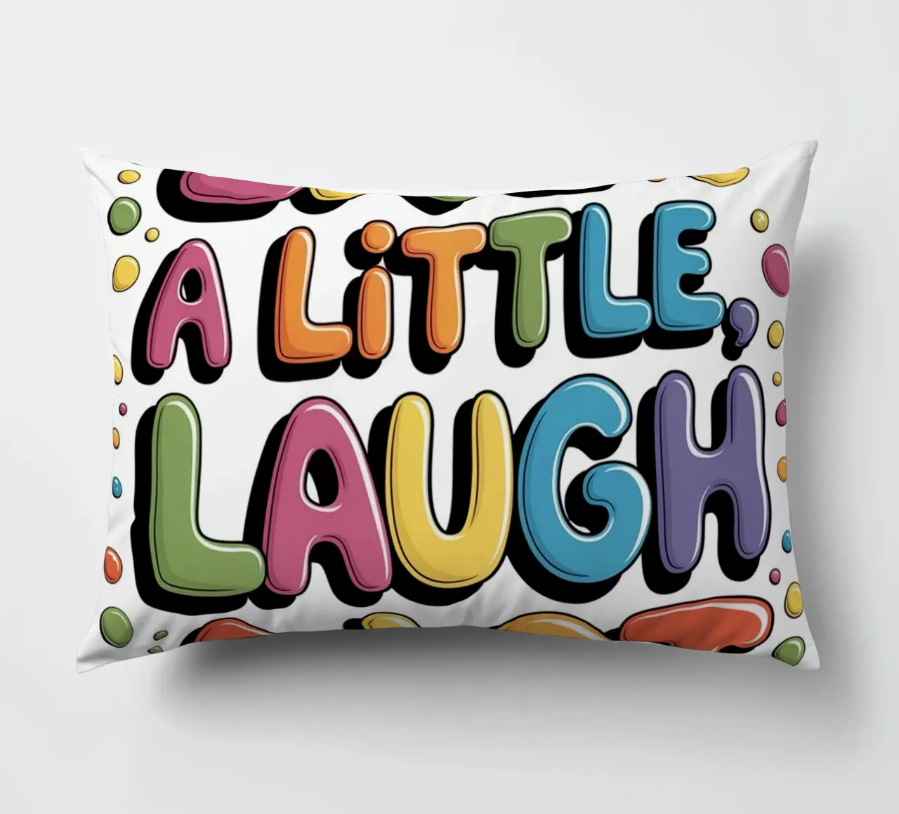 VIVERE UN PO', RIDERE MOLTO cuscino da logic