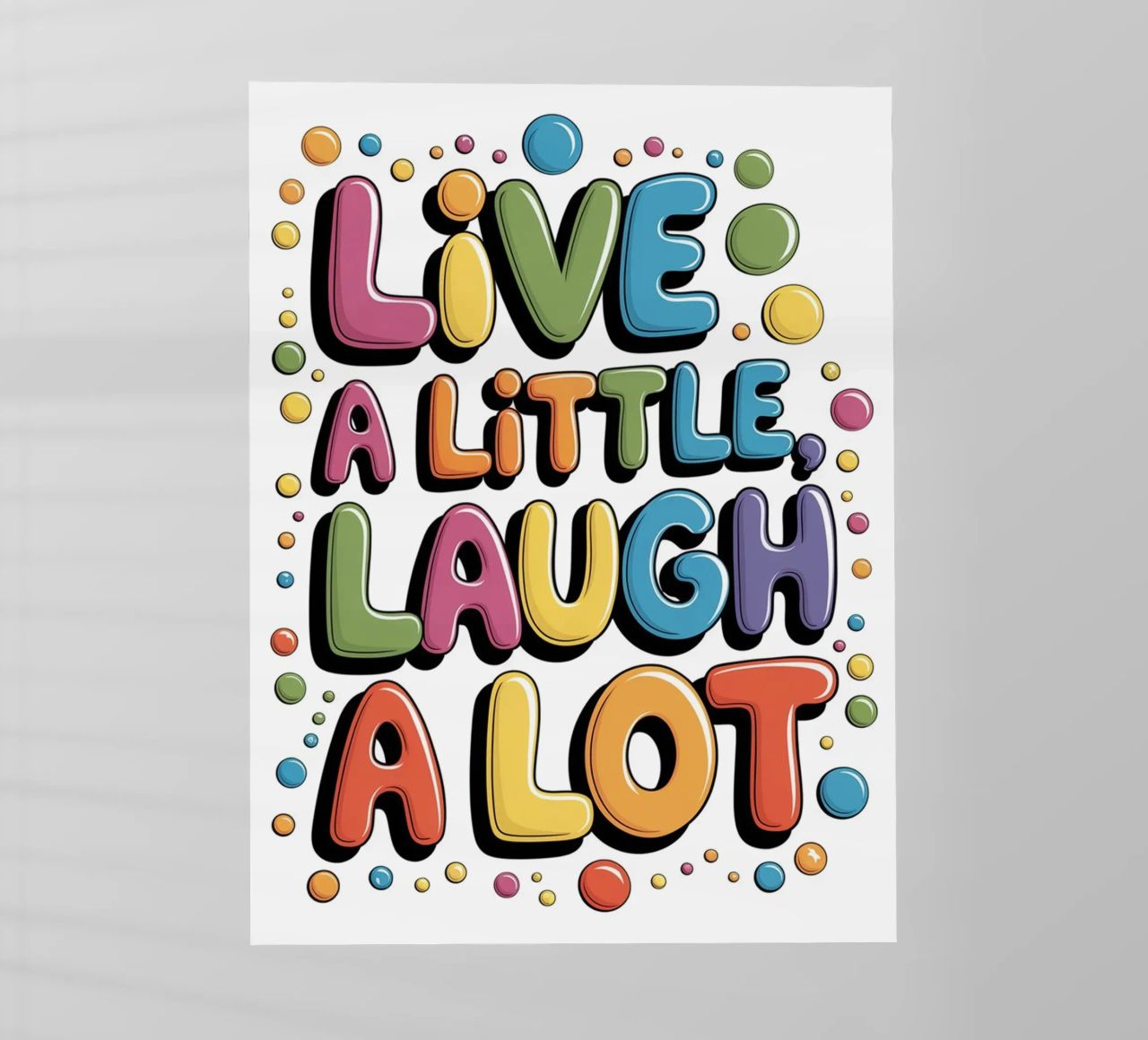VIVERE UN PO', RIDERE MOLTO pellicola backlit da logic