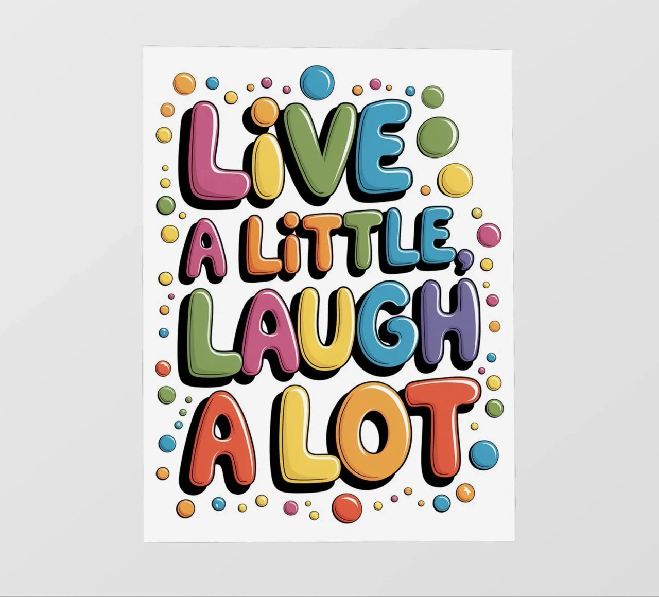 VIVERE UN PO', RIDERE MOLTO pellicola backlit da logic