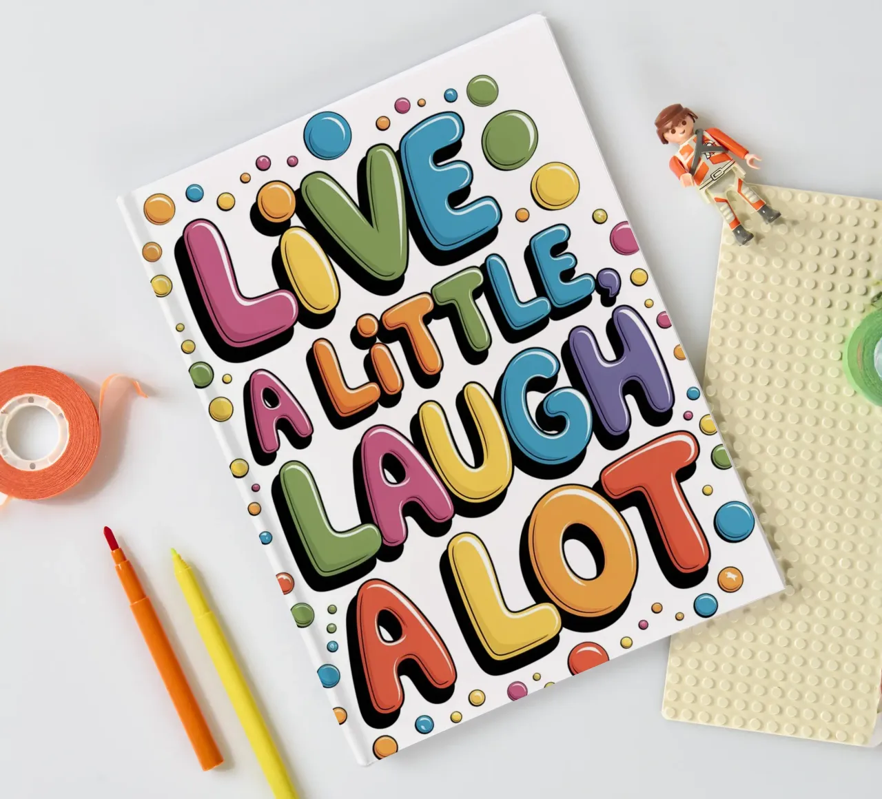 VIVRE UN PEU, RIRE BEAUCOUP carnet de notes de logic