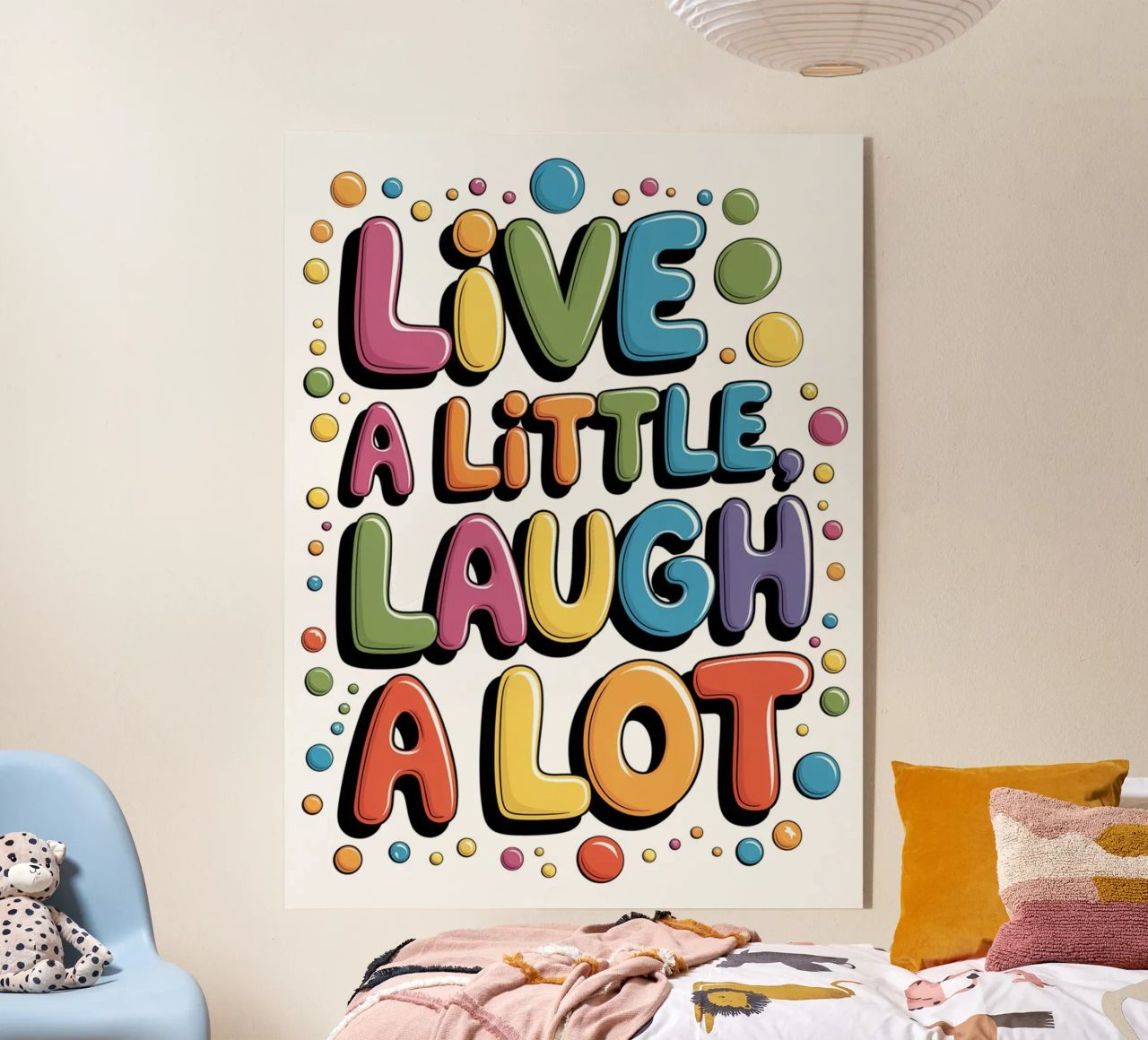 VIVERE UN PO', RIDERE MOLTO plexiglass da logic