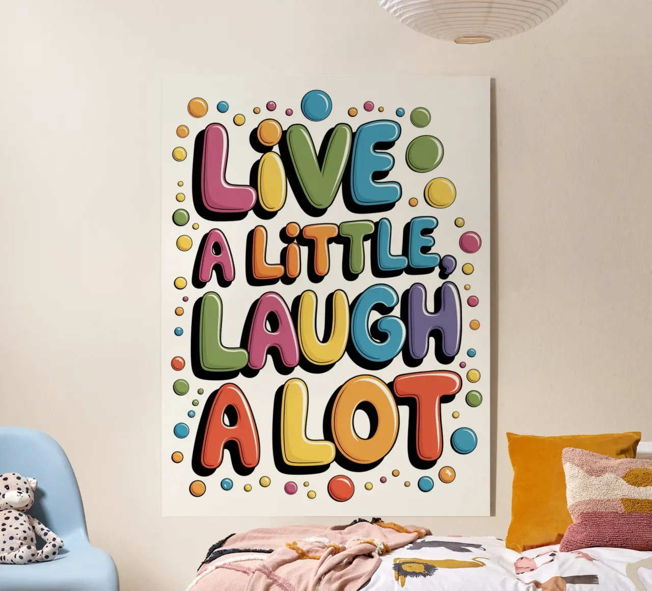 VIVERE UN PO', RIDERE MOLTO plexiglass da logic