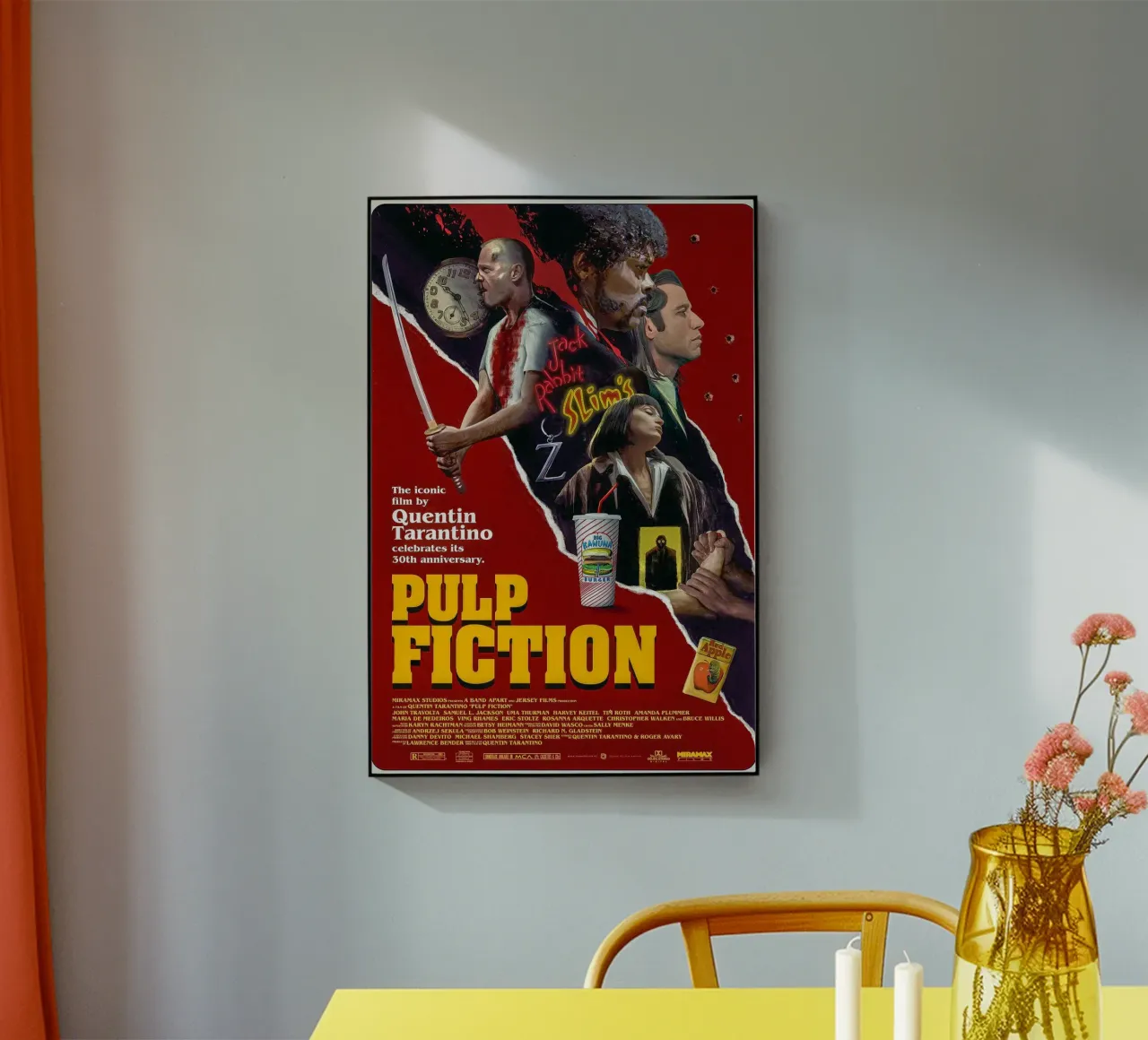 Pulp Fiction Movie plexiglass da Attaboy Dsgn