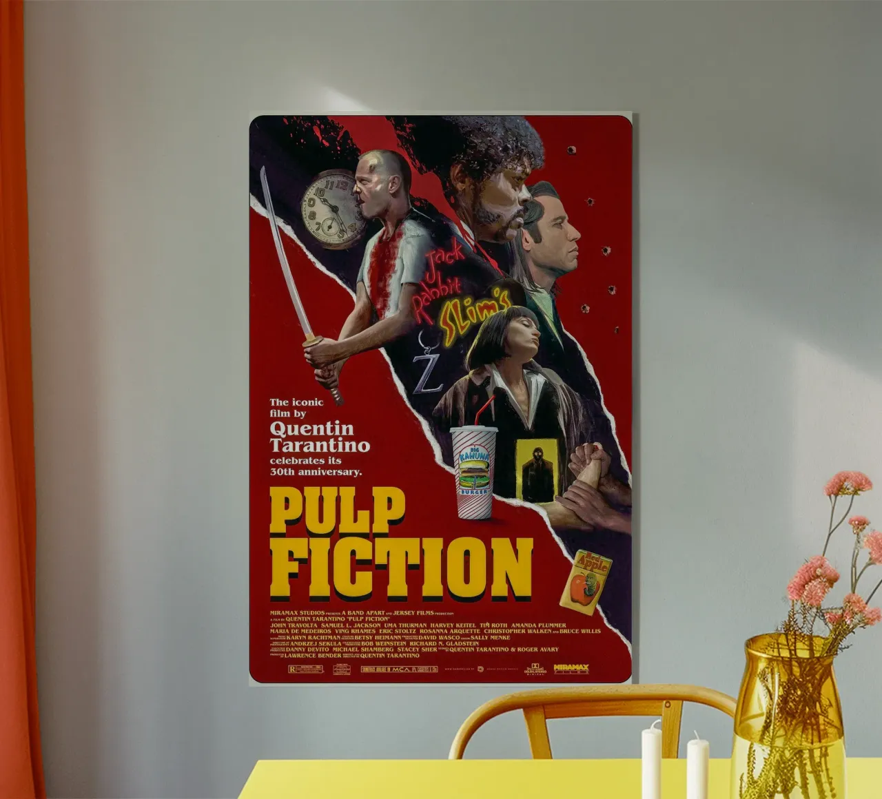 Pulp Fiction Movie plexiglass da Attaboy Dsgn
