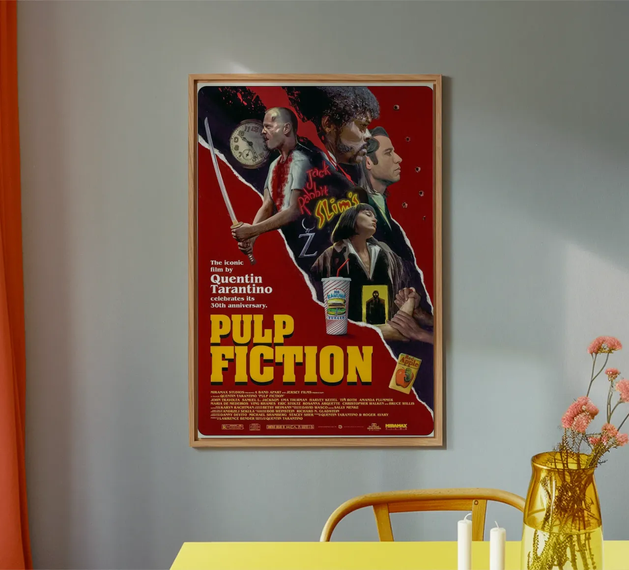 Pulp Fiction Movie alluminio dibond da Attaboy Dsgn