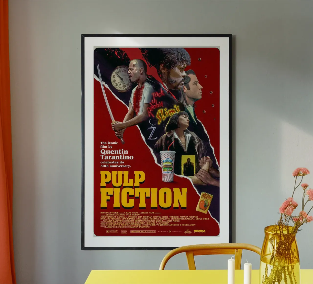 Pulp Fiction Movie carta hahnemühle da Attaboy Dsgn