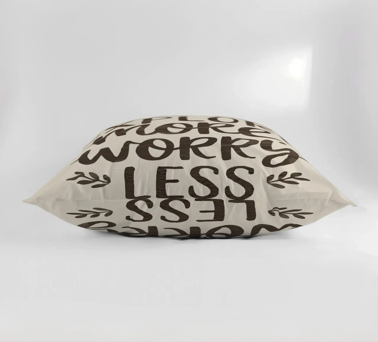 ESPLORARE DI PIÙ, PREOCCUPARSI DI MENO cuscino da logic