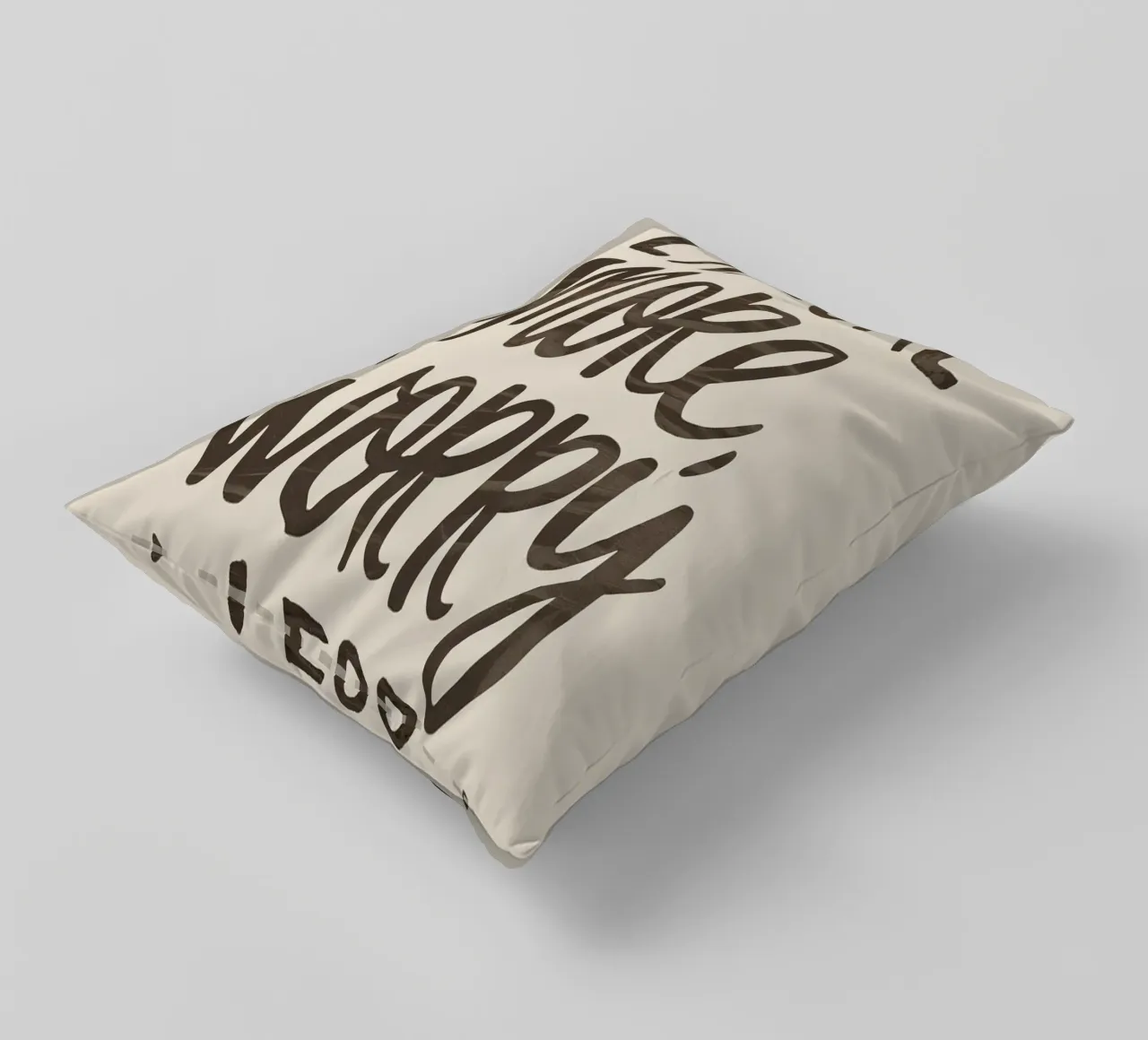 ESPLORARE DI PIÙ, PREOCCUPARSI DI MENO cuscino da logic