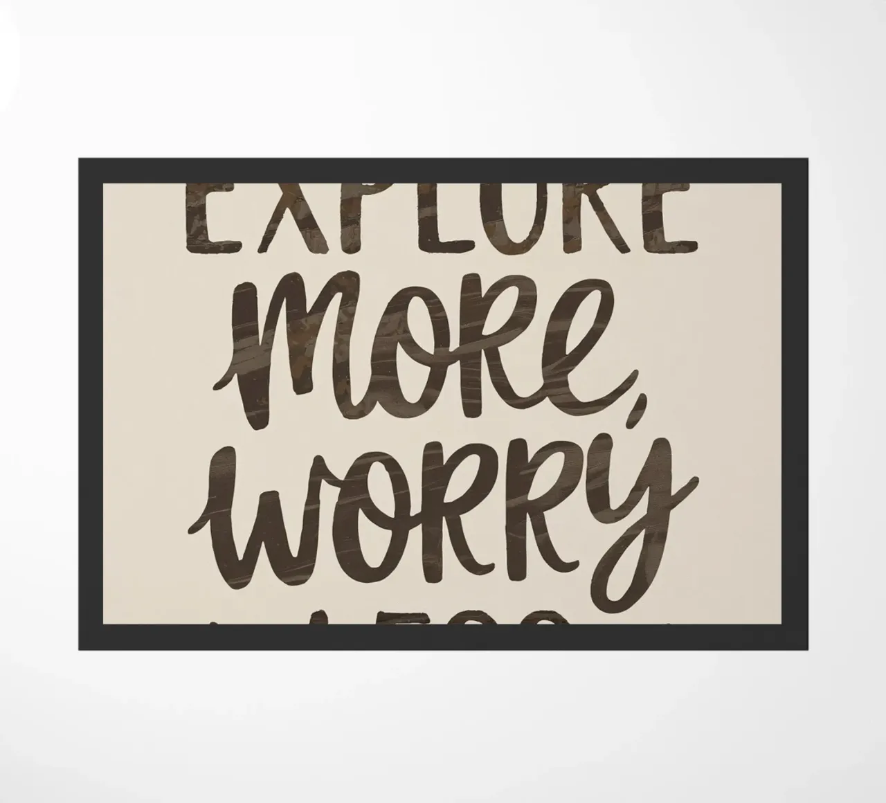 ESPLORARE DI PIÙ, PREOCCUPARSI DI MENO zerbino da logic