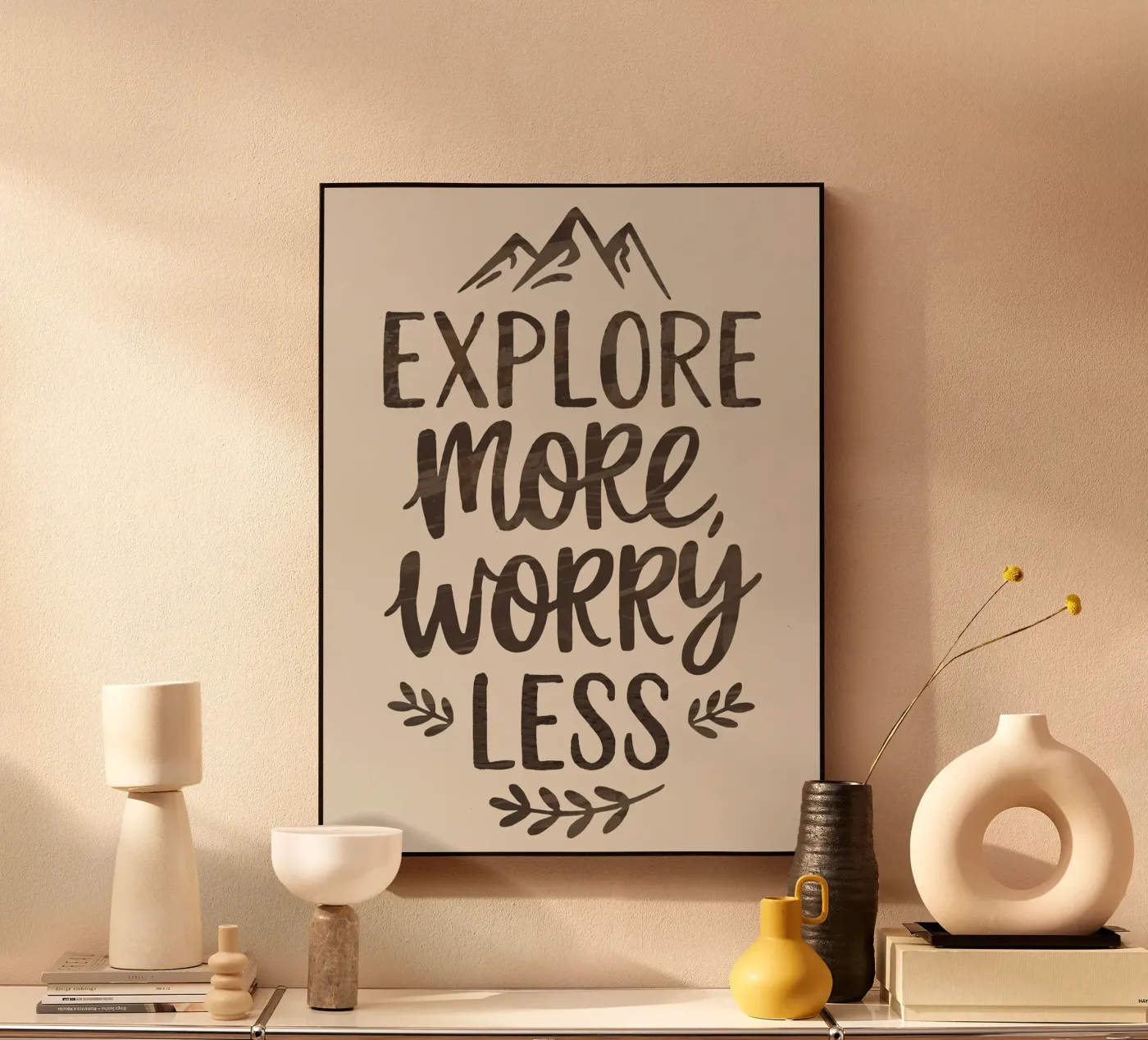 EXPLORE MORE, WORRY LESS plexiglass da logic