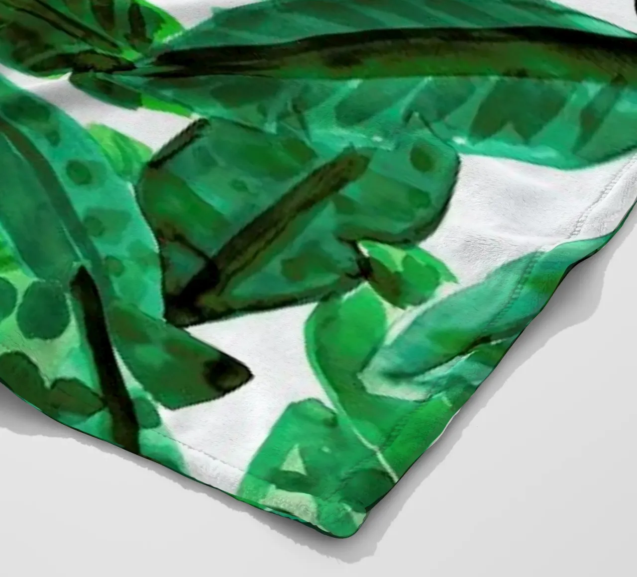 Small Palm Leaves coperta in pile da Amy Sia