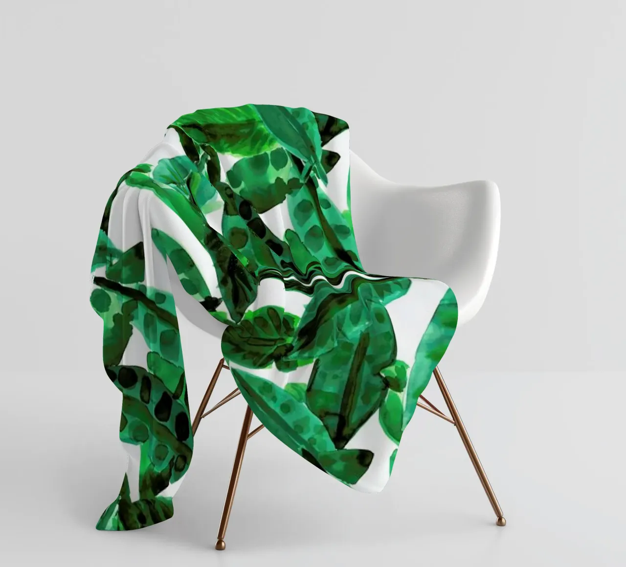 Small Palm Leaves coperta in pile da Amy Sia