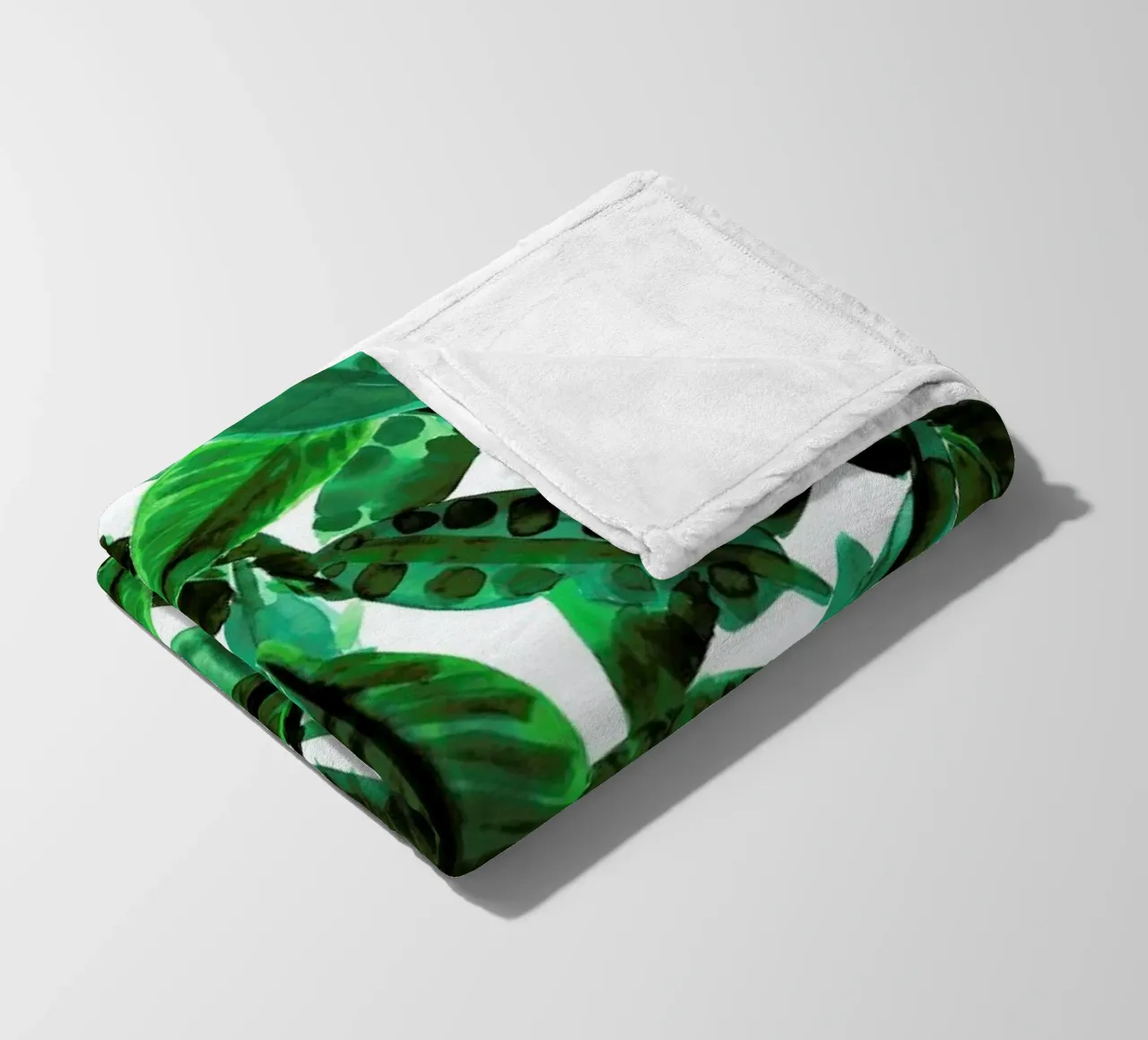 Small Palm Leaves coperta in pile da Amy Sia
