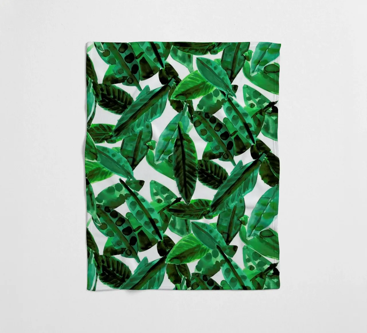 Small Palm Leaves coperta in pile da Amy Sia
