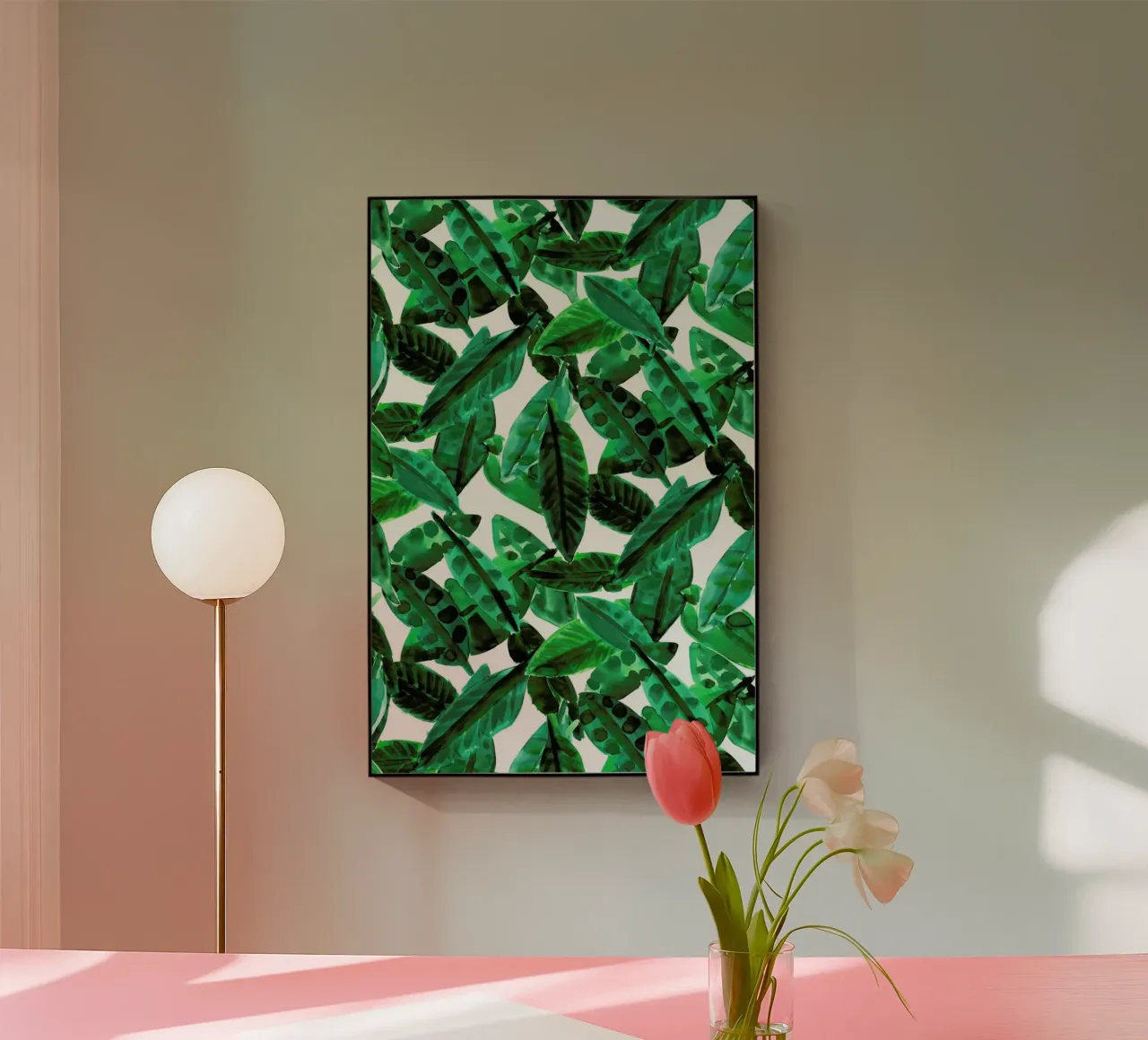 Small Palm Leaves plexiglass da Amy Sia