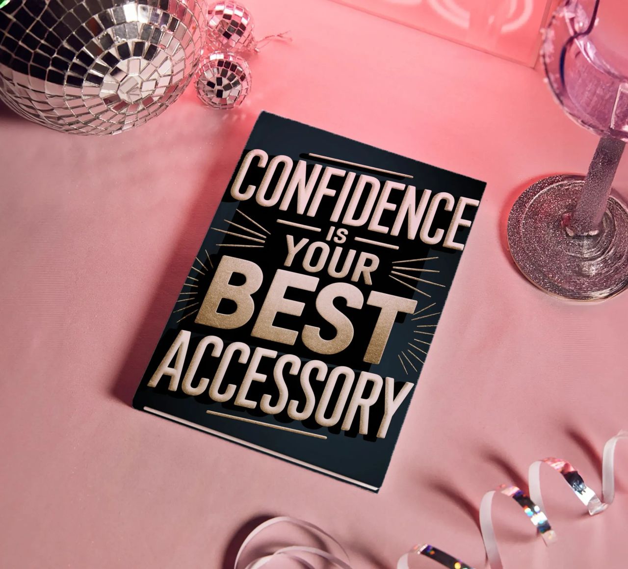 CONFIDENCE IS YOUR BEST ACCESSORY notebook by logic