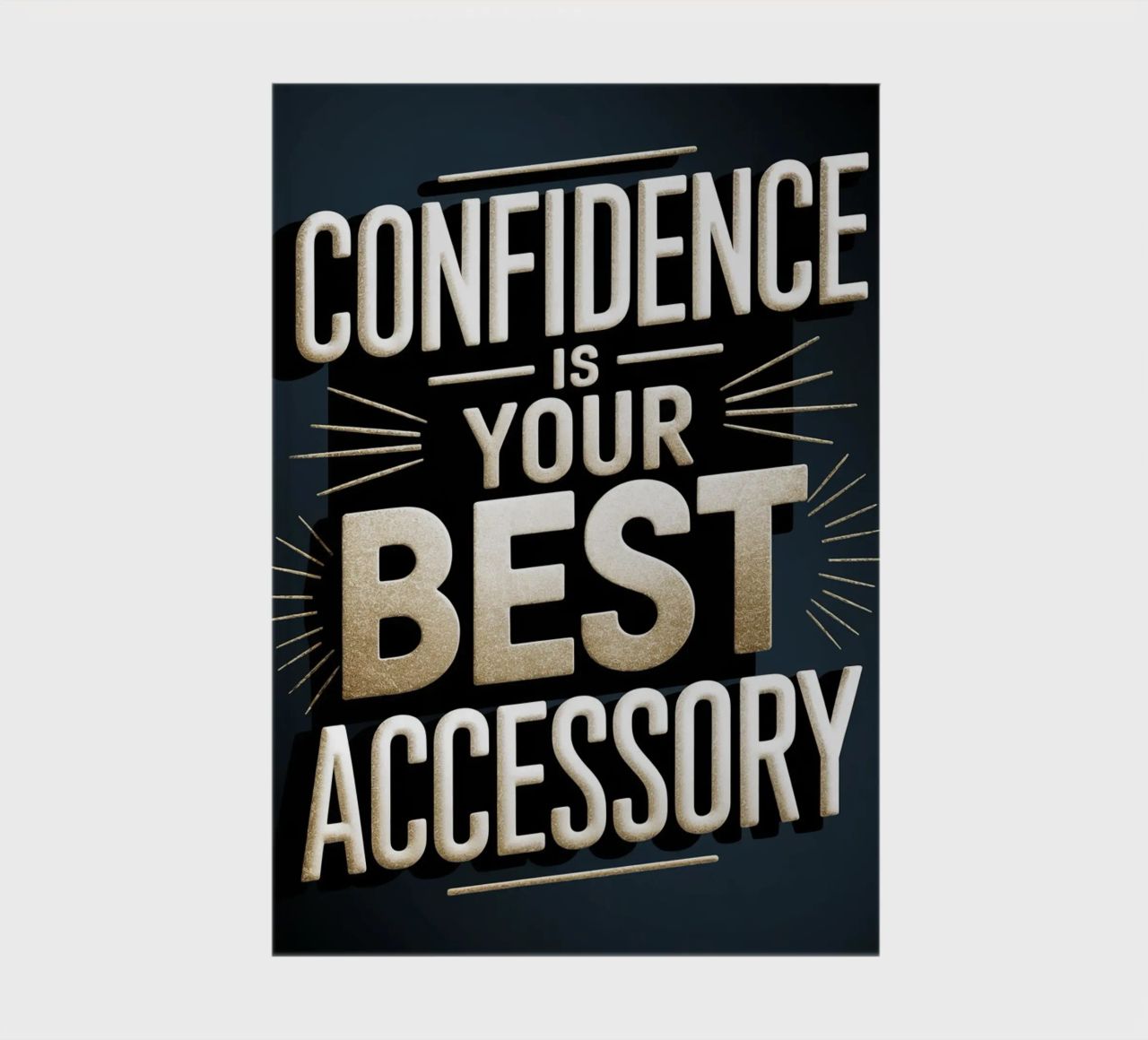 CONFIDENCE IS YOUR BEST ACCESSORY notebook by logic