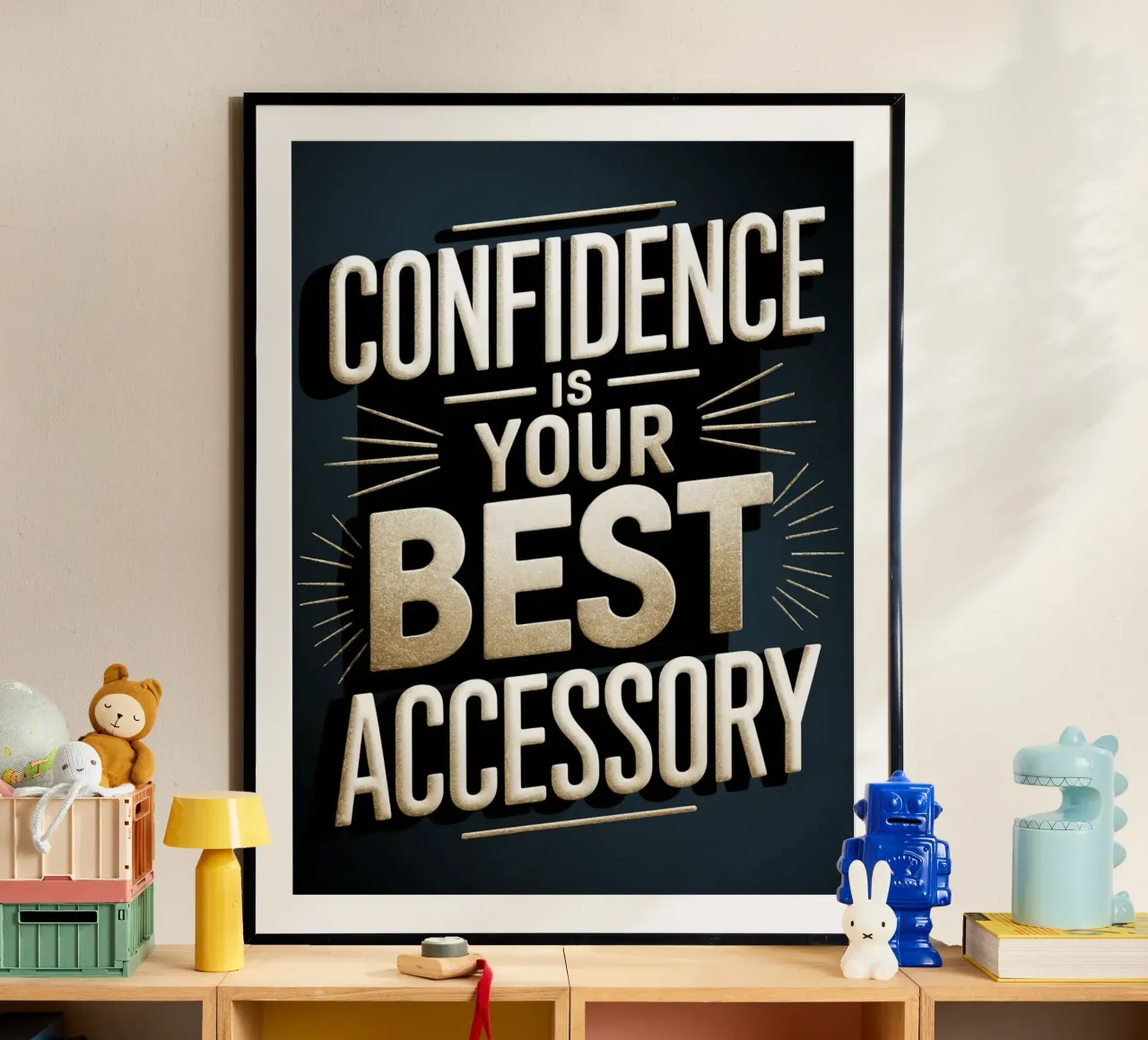 CONFIDENCE IS YOUR BEST ACCESSORY poster by logic