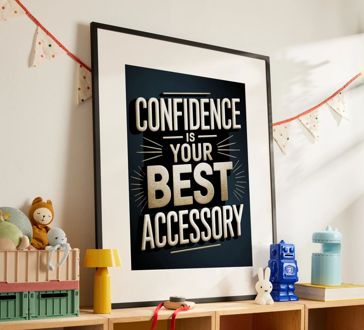 CONFIDENCE IS YOUR BEST ACCESSORY poster by logic