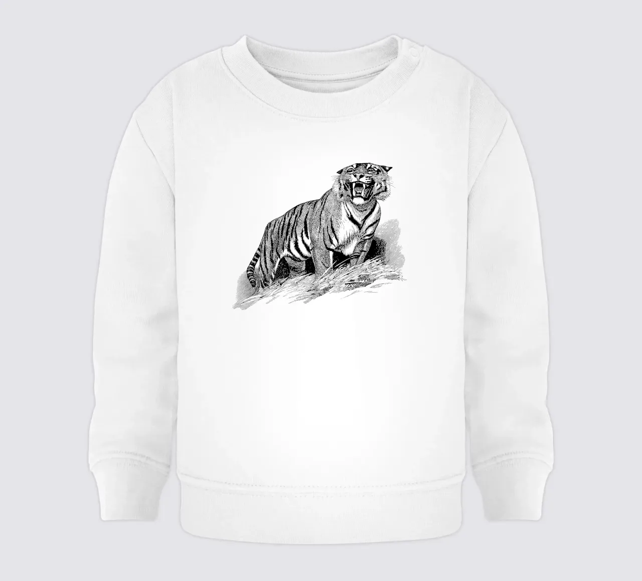 Tiger felpa neonato da apoloprints