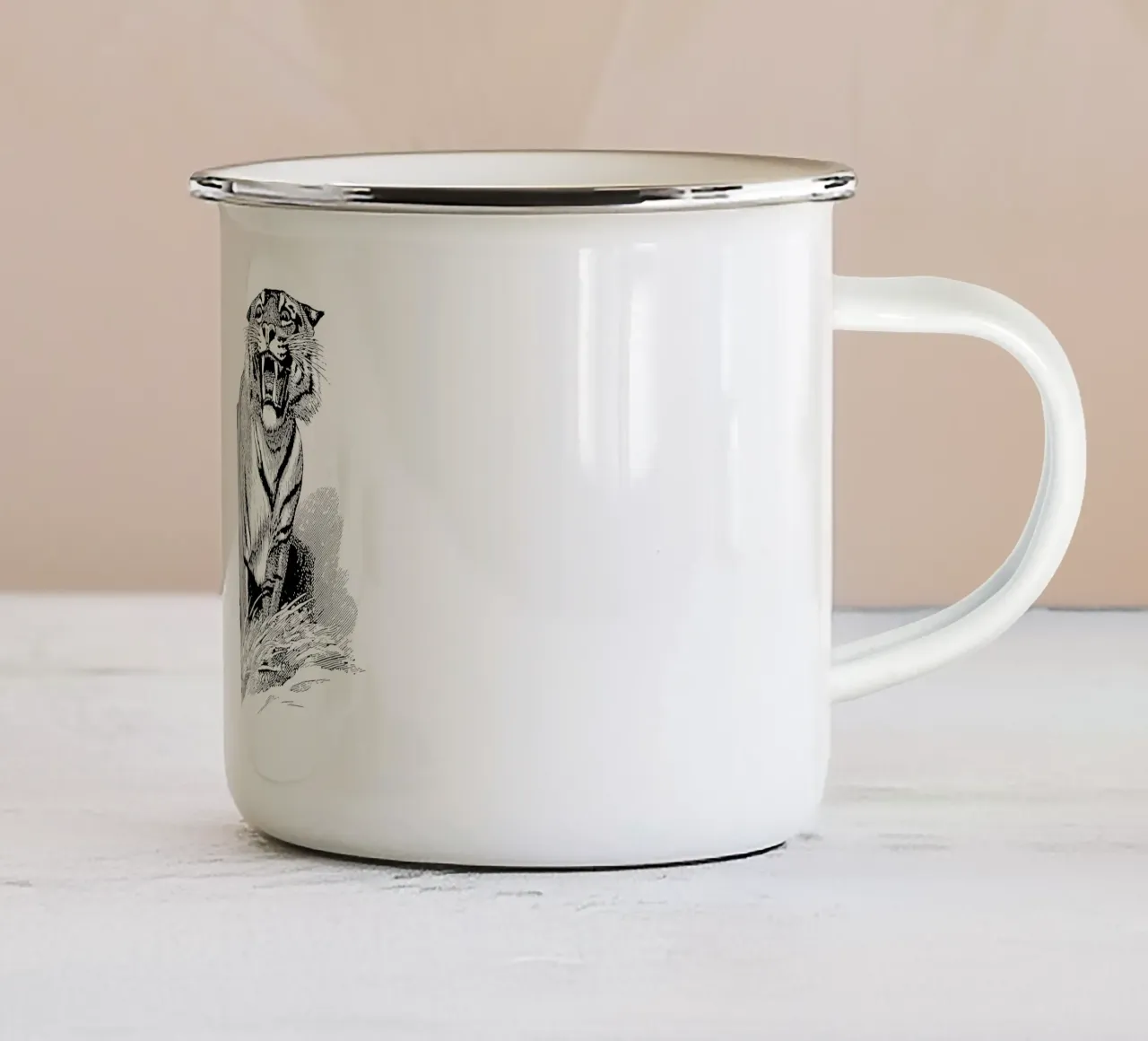 Tiger tazza in smalto da apoloprints