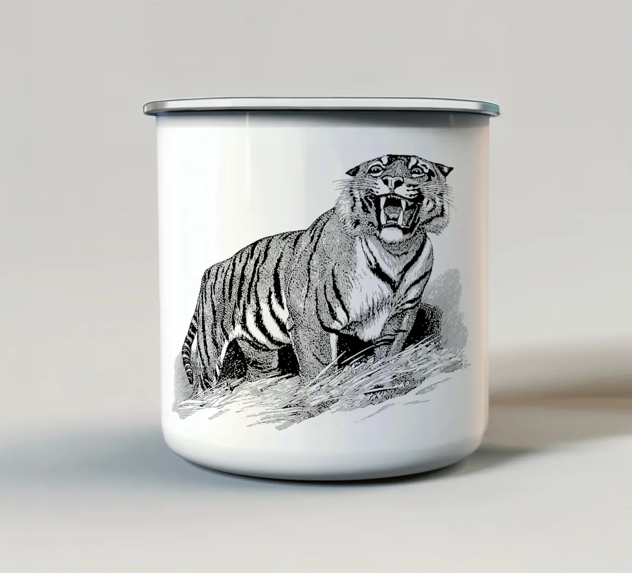 Tiger tazza in smalto da apoloprints
