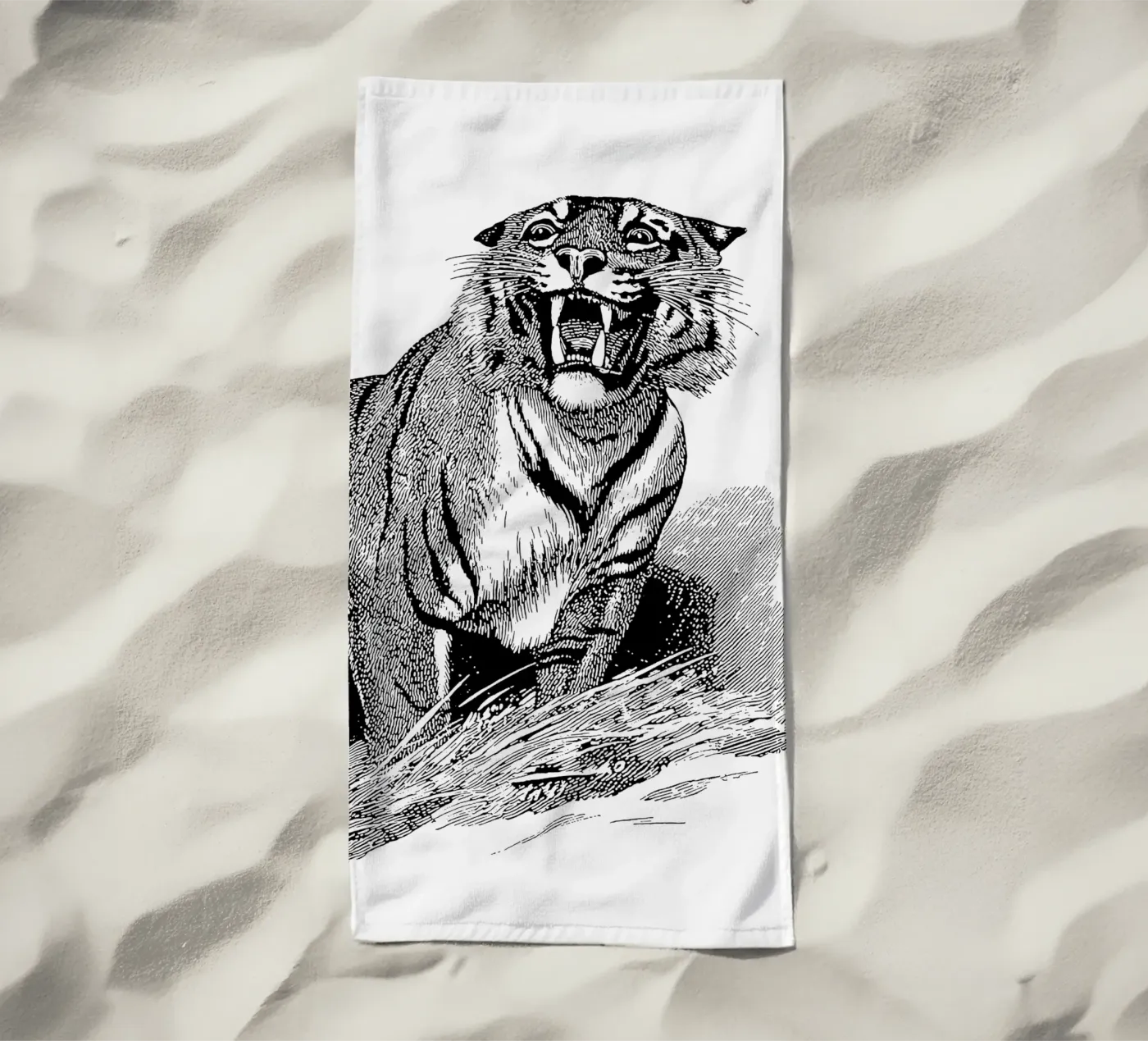 Tiger strandhanddoek van Apolo Prints