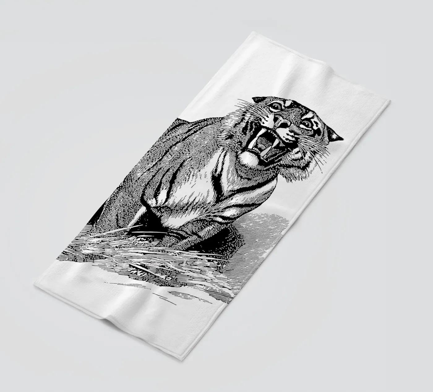 Tiger strandhanddoek van Apolo Prints