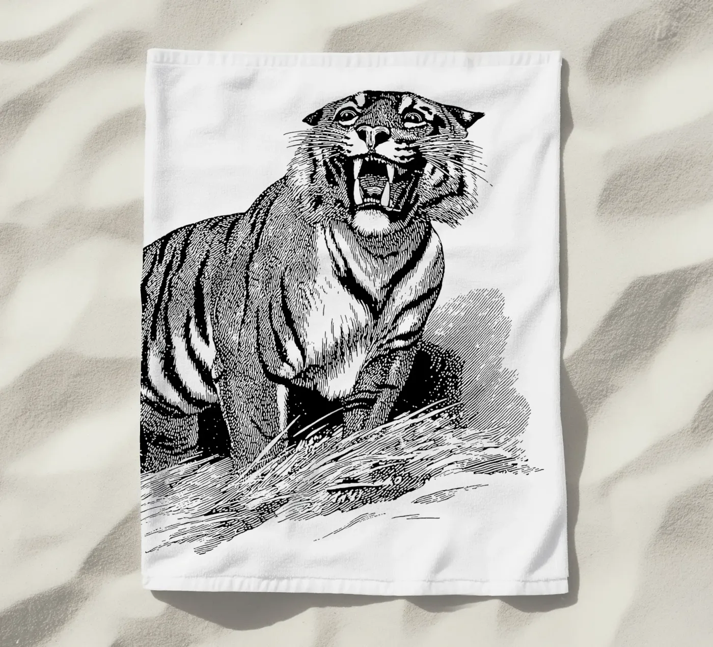 Tiger strandhanddoek van Apolo Prints