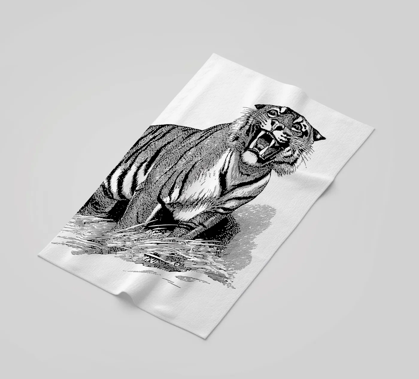 Tiger strandhanddoek van Apolo Prints
