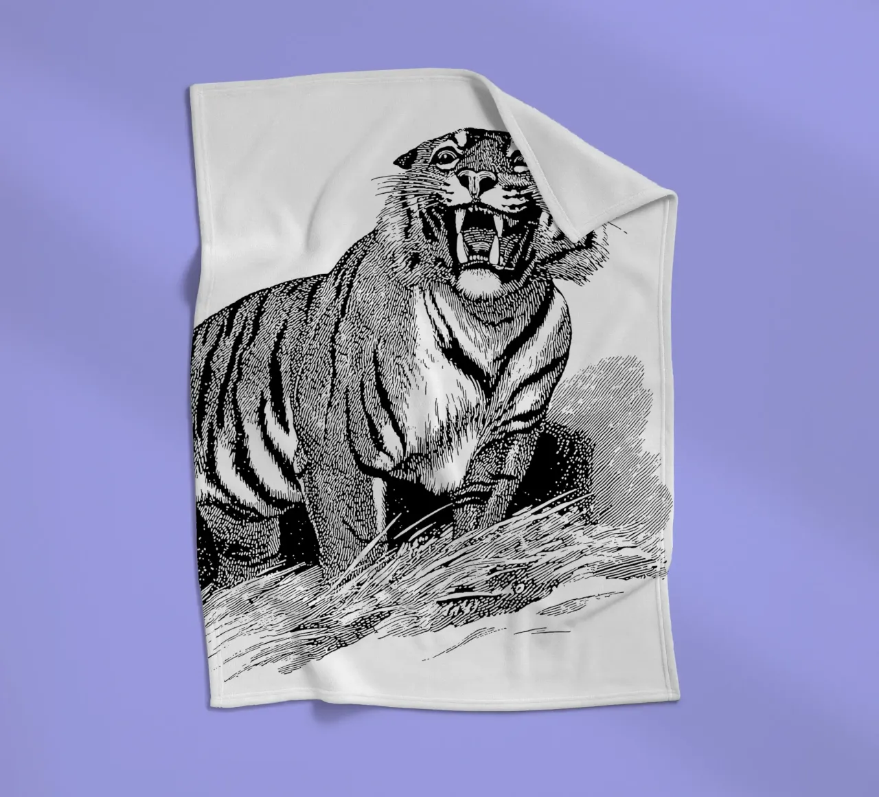 Tiger Fleecedecke von apoloprints