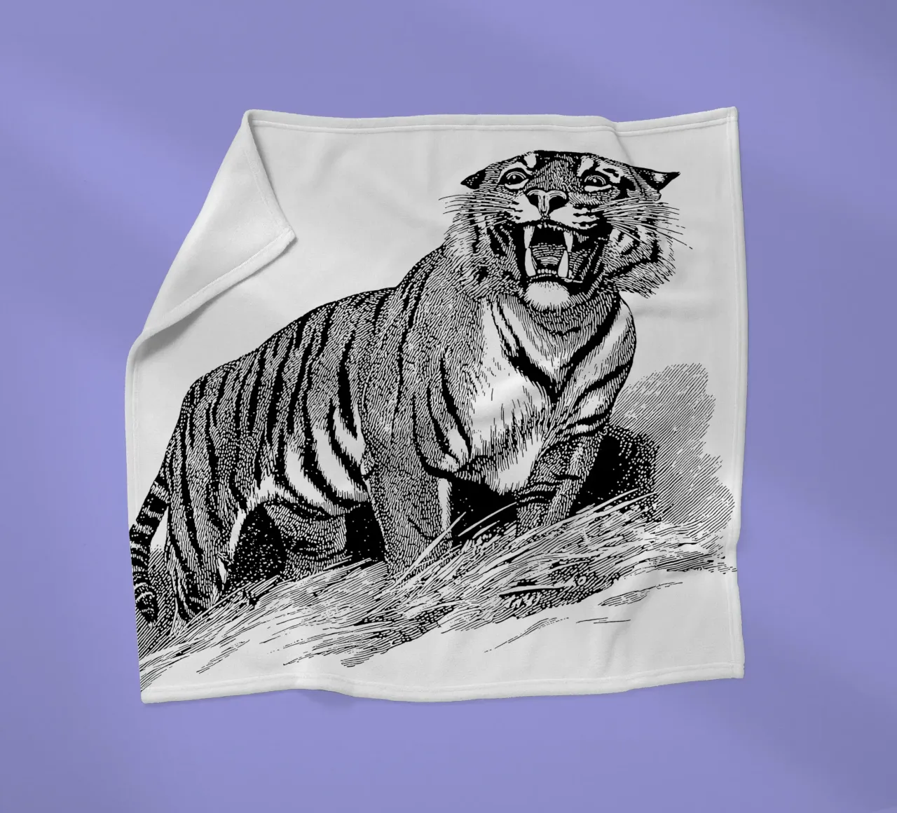 Tiger Fleecedecke von apoloprints
