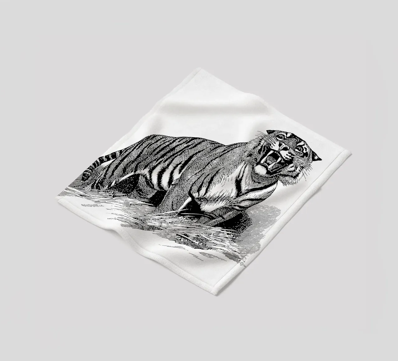 Tiger fleecedeken van apoloprints