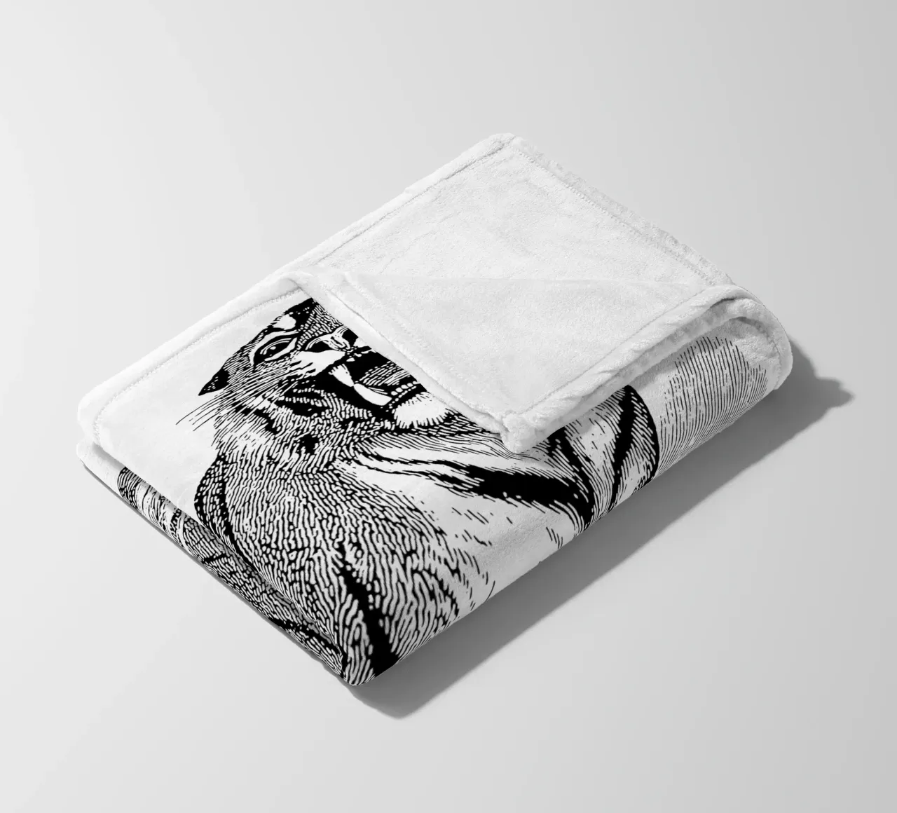 Tiger fleecedeken van apoloprints