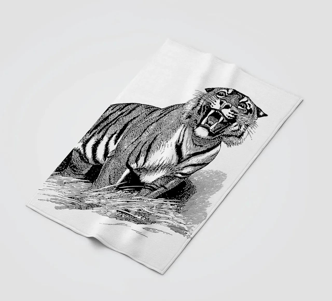 Tiger Fleecedecke von apoloprints